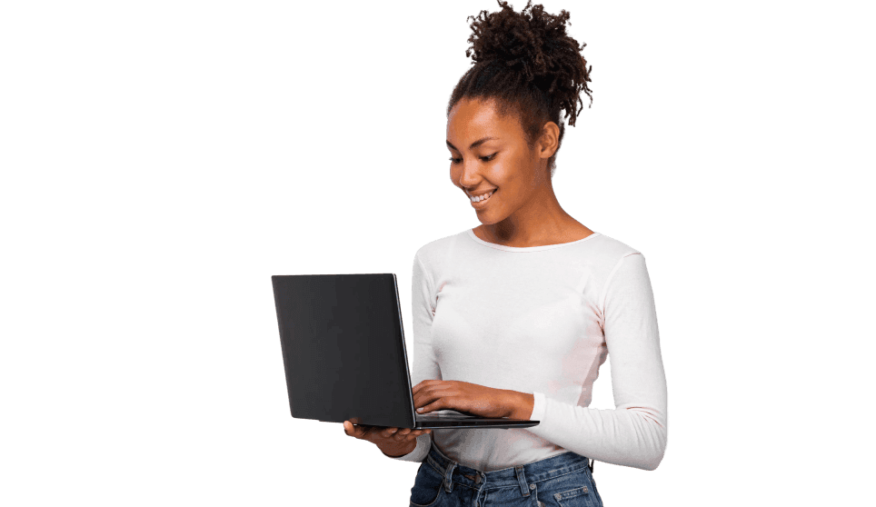 Women with laptop 